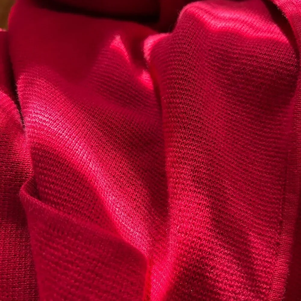 NWOT Chico's Women's Chunky Collared Red Duster Cardigan L